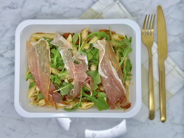 4068 penne gorgonzola, basilic, dés de poulet