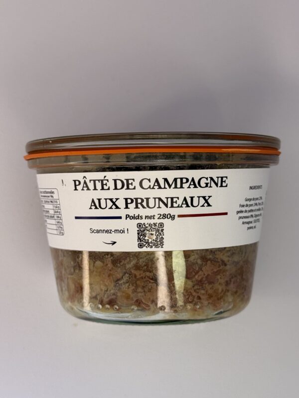 Pâté de campagne aux pruneaux - Goûtu Eddie Terrier 59270 Bailleul