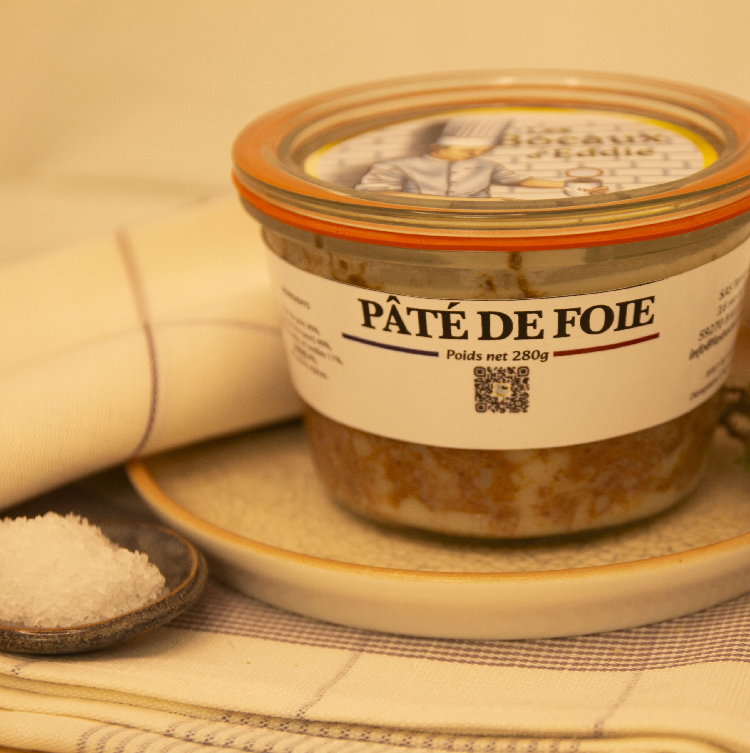 Pate foie bocaux bijgesneden