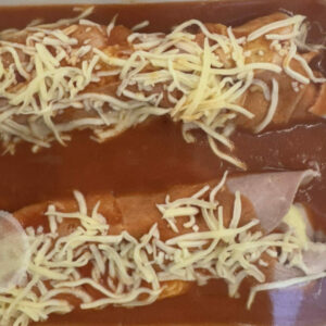 4016 cornet de jambon, purée