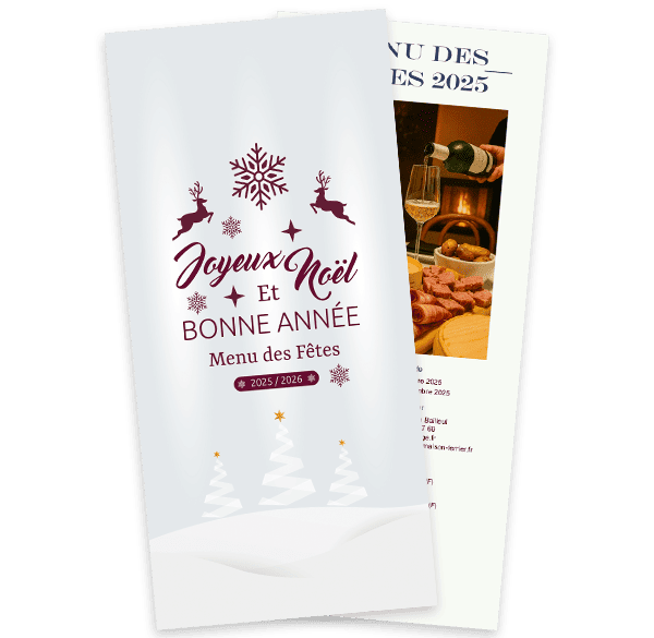 Brochure header menu des fetes