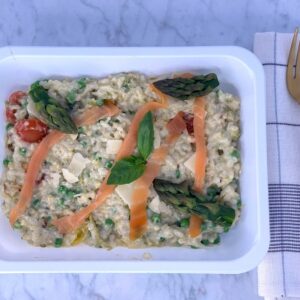 4085 Risotto aux asperges et saumon fumé